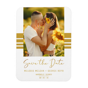 Íman Foto personalizada minimalista simples, recém-envo