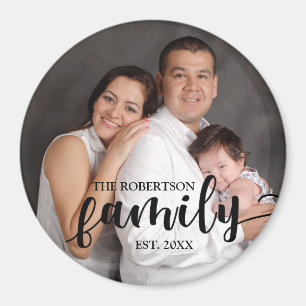 Íman Foto personalizada, nome da família e ímã de an