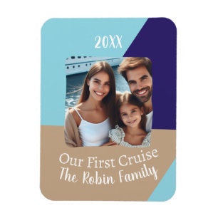 Íman Foto Personalizada Nossa Primeira Viagem de Cruzei