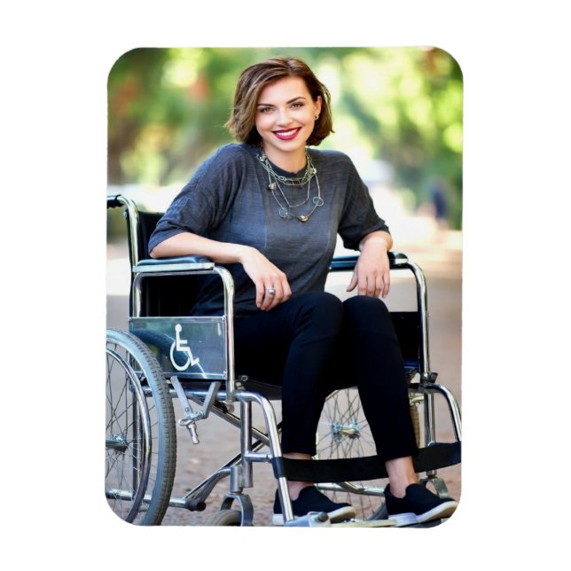Íman Foto Personalizada para Deficientes (Vertical)