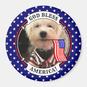 Íman Foto personalizada Quadro EUA Bandeira Americana D