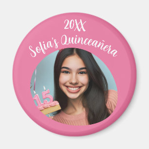Íman Foto Personalizada Quinceañera Birthday Keepsa