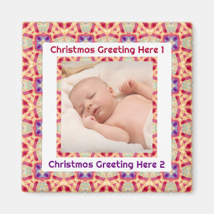 Íman Foto personalizada saudando o primeiro Natal feliz