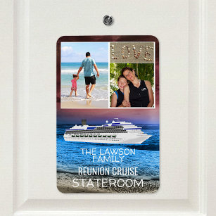 Íman Foto Reunion Cruise Stateroom Door Marker Beach