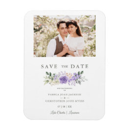 Íman Foto Romântica Rosas de Formas Roxas Casamento de 