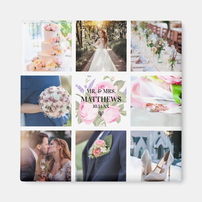 Íman Foto Rosa Rosa Rosa Rosa Rosa Rosa Rosa Rosa, Cola (Frente)