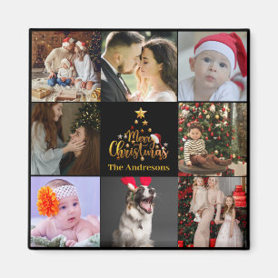 Íman Foto Russo da Família de Feliz Natal Moderno