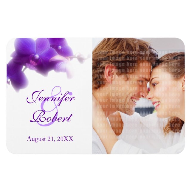 Íman Foto: Salvar data/Favorecer o ímã de casamento (Horizontal)