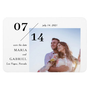 Íman Foto simples de na moda.Reserve a data para casame