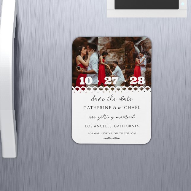 Íman Foto Simples do Lace de Na moda moderno Salve a Da (Criador carregado)