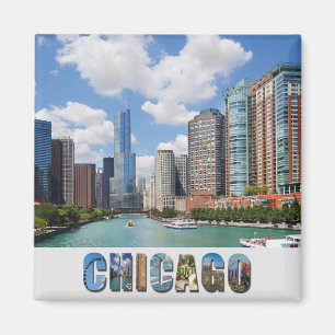 Íman Foto Skyline do Rio Chicago