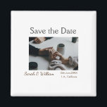 Íman Foto típica de tipografia elegante branca, modelo<br><div class="desc">design</div>