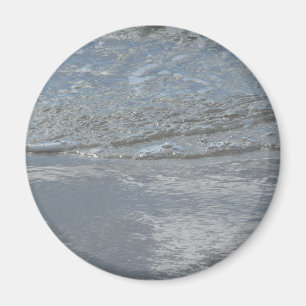 Íman Fotografia Abstrata de Água Lamejando na Praia