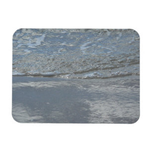 Íman Fotografia Abstrata de Água Ondulando na Praia