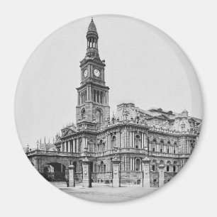 Íman Fotografia c1898 da câmara municipal de Sydney do