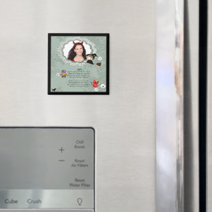 Íman Fotografia com Bruxa, Monstros, Fantasma, Gato