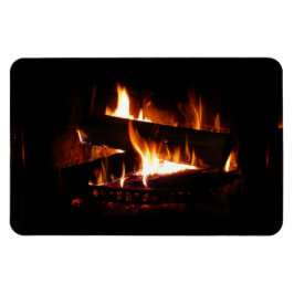 Íman Fotografia da cena de inverno quente em lareira