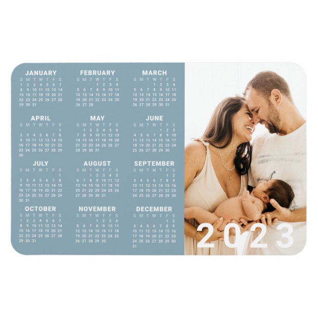 Íman Fotografia da família de calendário 2023 | Cor Per (Horizontal)