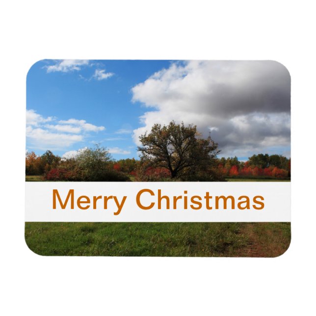 Íman Fotografia da paisagem pacífica do país Natal (Horizontal)