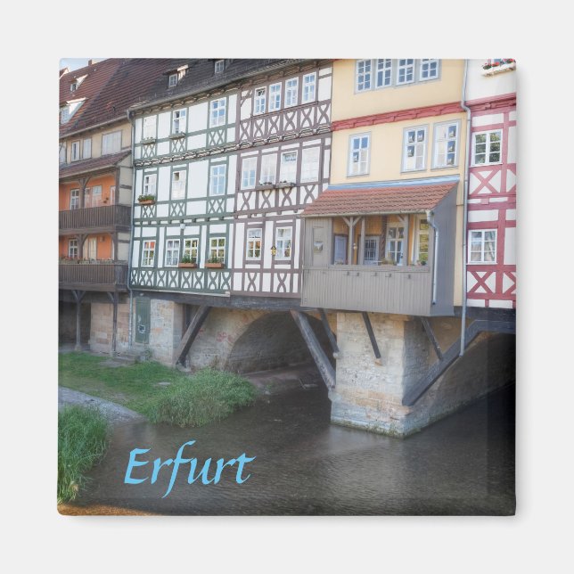 Íman Fotografia da ponte de Erfurt Merchants (Frente)