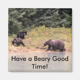 Íman Fotografia de alta definição de Madre Grizzly e 2 