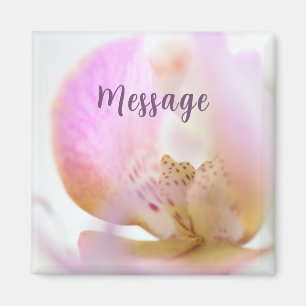 Íman Fotografia de Bokein Floral de Orquídea Roxa Grand