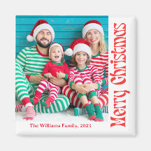 fotografia de caligrafia vermelha de natal feliz