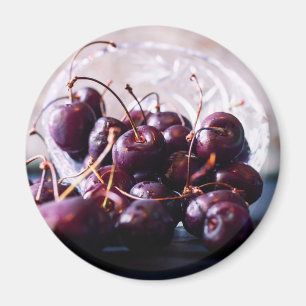 Íman Fotografia de Cerejas Vermelhas Frescas