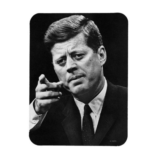 Íman Fotografia de John F. Kennedy 3 (Vertical)