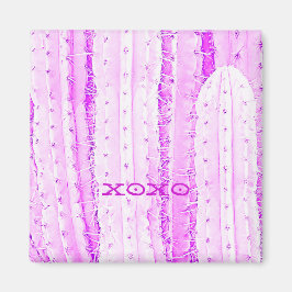 Íman Fotografia de Saguaro Cactus rosa