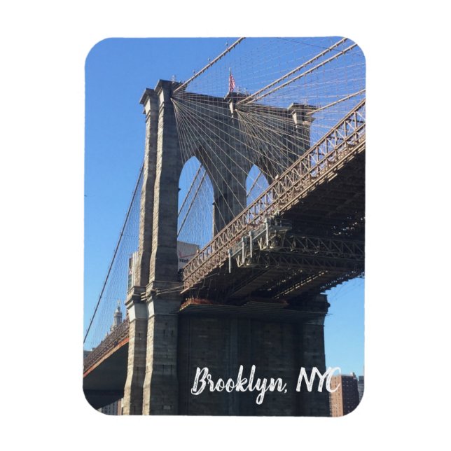 Íman Fotografia do Brooklyn Bridge Sky Nova Iorque NYC (Vertical)