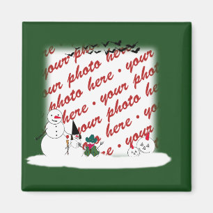 Íman Fotografia do Halloween Snowmen