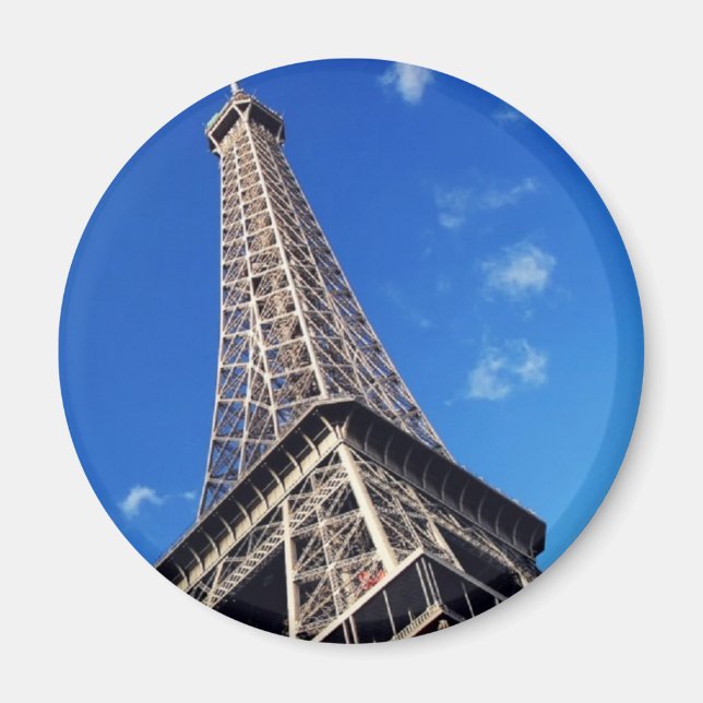 Íman Fotografia do Viagem da Torre Eiffel em França (Frente)