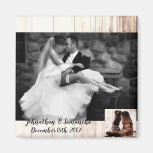 Íman Fotografia personalizada Botas de ímã rusticidad