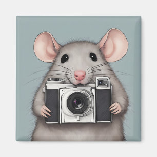 Íman Fotógrafo De Rato Cortado