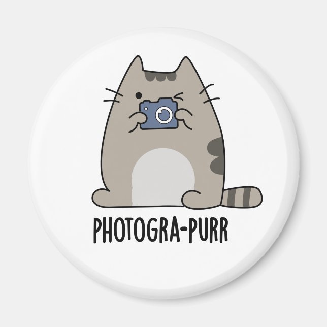 Íman Fotograh Purr, Fotógrafo Engraçado (Frente)