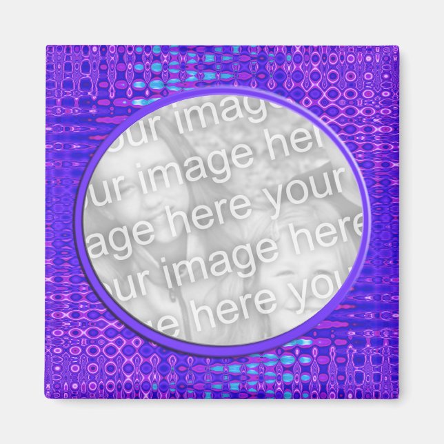 Íman fotograma padrão azul (Frente)