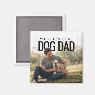 Íman FotoPop do Melhor Pai de Cachorro do Mundo