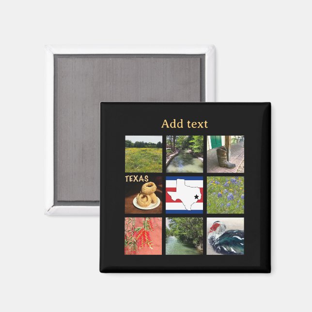Íman Fotos Cênicas do Texas (Front/Back)