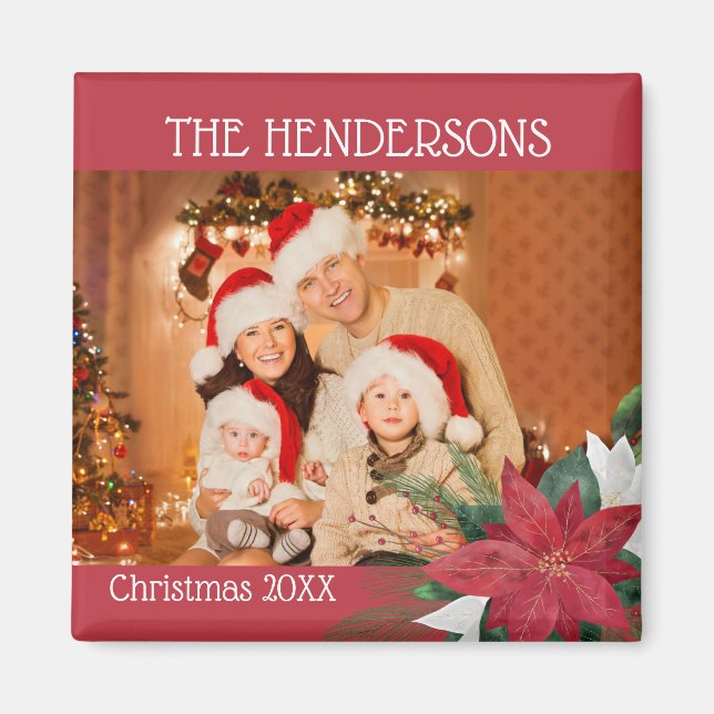 Íman Fotos da Família Magnet Poinsettia (Frente)