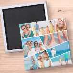 Íman Fotos de Colagem de Imagens Personalizadas 9 Simpl<br><div class="desc">Adicione nove (9) fotos personalizadas de sua família e amigos e do ano. Adicione suas fotos e,  se necessário,  desmascare o grupo de fotos e quadro,  ajuste a imagem contra o quadro e clique em máscara.</div>