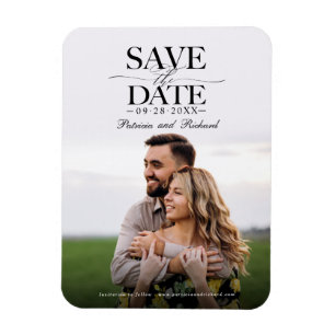 Íman Fotos de Save The Date de Casamento Moderno e Eleg