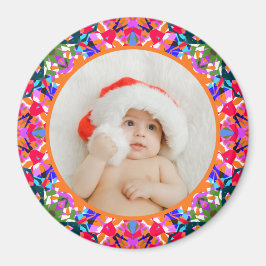 Íman Fotos Personalizadas Feliz Natal Moderno Colorido