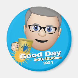 ÍMAN FOX 4 BOM DIA EMOJI TIM REFRIGERATOR MAGNET