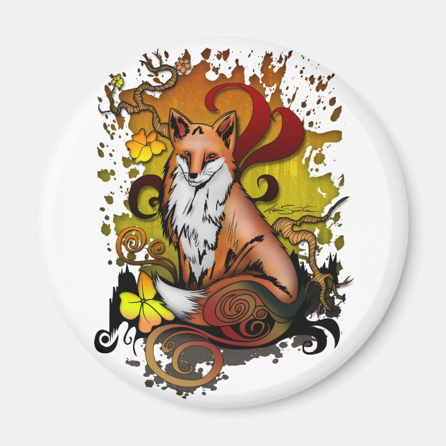 Íman Fox ao ar livre (Frente)