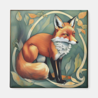 Íman Fox Art Nouveau Magnet
