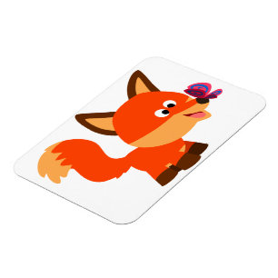 Íman Fox bonito dos desenhos animados e ímã flexível