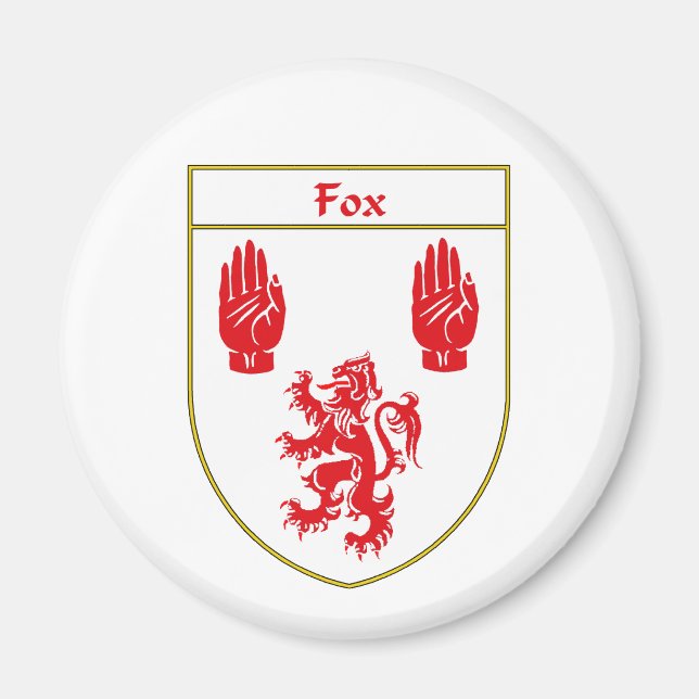 Íman Fox Casaco de Armas/Proteção Familiar (Frente)