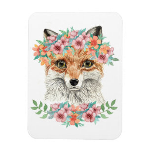 Íman Fox floral