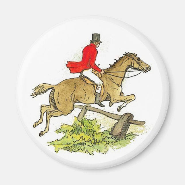 Íman Fox Hunt Jumper Hunter Horseback (Frente)